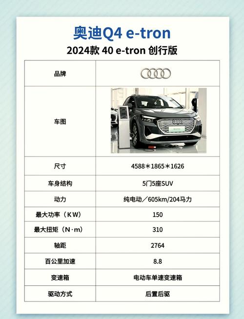 奥迪q4车身尺寸 奥迪q4尺寸长宽高多少价格