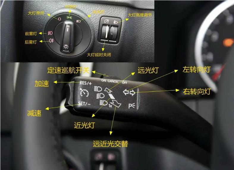 大众朗逸2023版,大众朗逸2023版近光灯怎么开